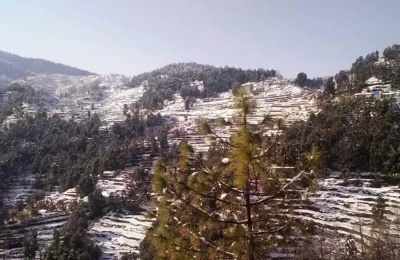 Chirbatia Valley after fresh snowfall