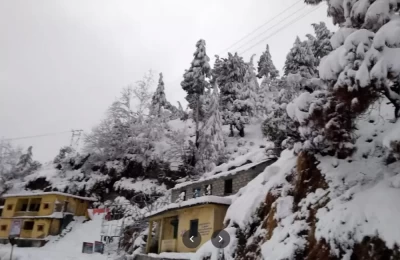 Snowfall in Chirbatia