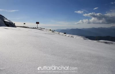 Roads in Chopta. (during winter).