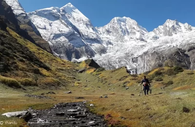 Trek route in Darma Valley