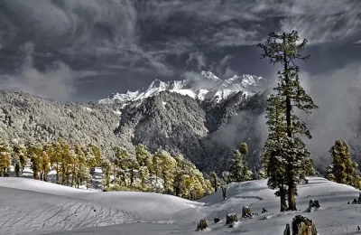 Bandarpunch(during winter) at Dayara Bugyal, Uttarkashi. 