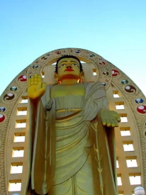 Lord buddha statue at Buddha temple, Dehradun.