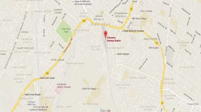 Dehradun Railway Station Direction Map
