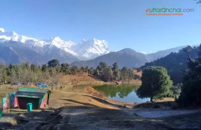 Clear view of Himalayas from Deoria Tal