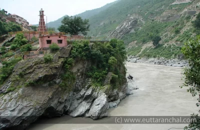 Temple in the middle of confluence