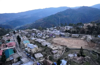 Birds Eve View of Gairsain and Market