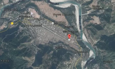 Aerial View of Gauchar Airport