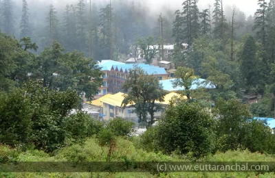 Another photo of Ghangaria covered with clouds
