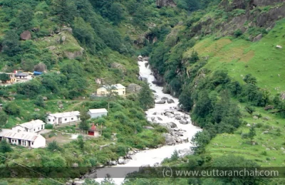Lakshman Ganga River flowing from Ghangaria to Govindghat and meets Alaknanda