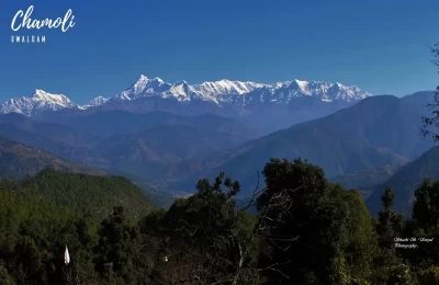 Himalayan Peaks view from Gwaldam