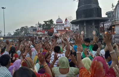 Maa Ganga Arti at Har ki Pauri, Haridwar.