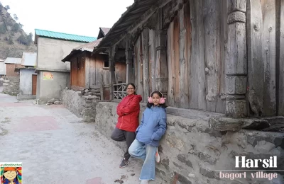 Tourists at Bagori Village near Harsil