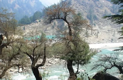 Bhagirathi river and Harsil valle, Uttarakhand.