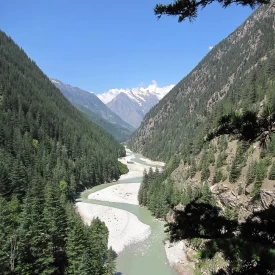 Meandering Bhagirathi near Harsil