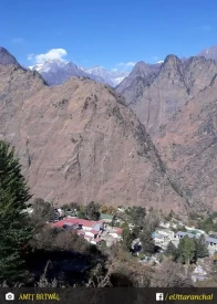 Hathi parbat view from Joshimath, Uttarakhand