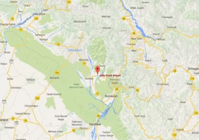 Direction Map of Jolly Grant Airport