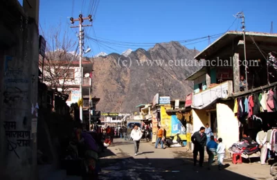 Joshimath main road and market