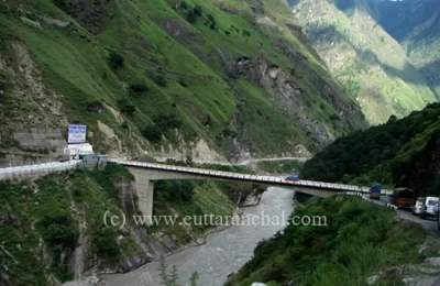 Bridge over Alaknanda River near Vishnuprayag