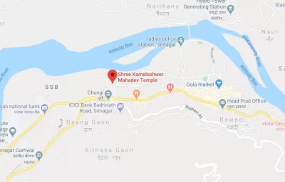 Location of Kamleshwar Temple