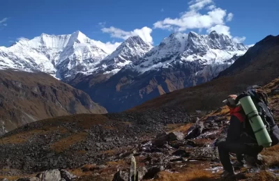Peaks as seen during the trek