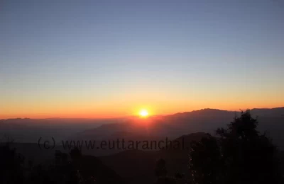 Sunset view from Kartik Swami
