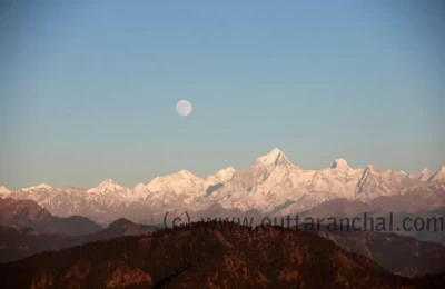 Moonrise from the Great Himalayas