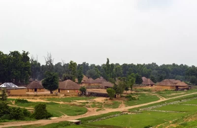 Workers Homes/Village - on the way to Tumadia Dam, Kashipur