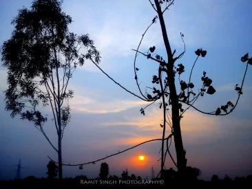 Sun set at Kashipur, Uttarakhand