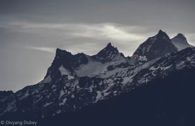 Swargarohini Peak as seen from Kedarkantha Trek