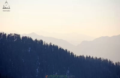 Evening views from Kedarkantha base camp