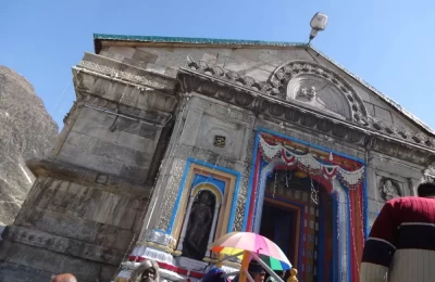 View of Kedarnath temple after 2013 flood.