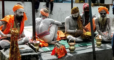 These are the sadhus of kedarnath living in the harshest of conditions. They are happy in their own world. 