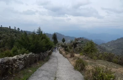 Beautiful village road from Khirsu to Kotgee.