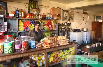 A small Tea and snacks shop in Khirsu