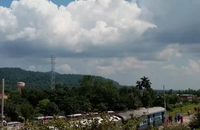Train at Kotdwar Railway station.