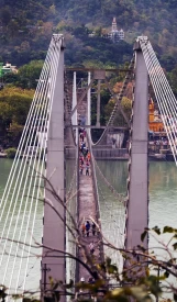 Lakshman Jhula, which was built in 1939, is a suspension bridge, which is 450 ft long. In early 1889, this jhula was a hanging jute bridge, which was later rebuilt into suspended iron bridge. The jhula was named after Shri Ramâ€™s younger brother Lakshman because it is believed that Lakshman used the jute bridge at the same site to cross the Ganga River.