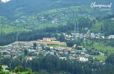 Lohaghat Town from Mayawati road
