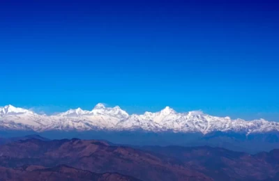 Himalayas from Himalaya from Jhuma Devi in Lohaghat