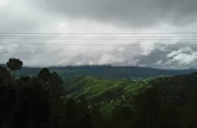 Distant view of Lohaghat town of Champawat