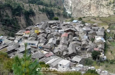 Malari Village, Chamoli - One of the Frontier villages of Uttarakhand.