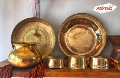 Authentic Brass (Peetal) Utensils of Garhwal