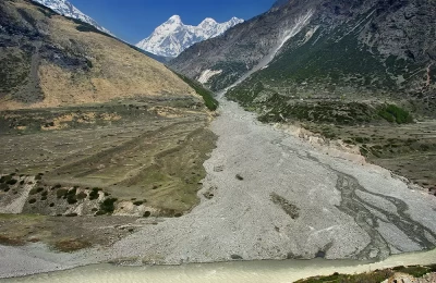 Confluence of Pachu nala and Gori Ganga - On The Trek Route Of Milam Glacier, Uttarakhand