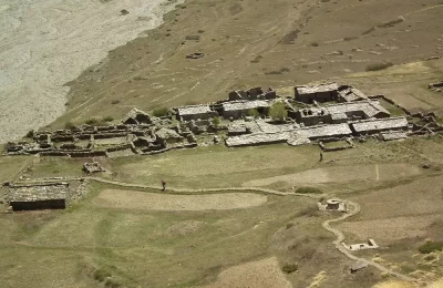 Abandoned Gangar village near Panchachuli glacier, Munsiyari.