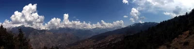 Panoramic View of Munsiyari from Khulia top 