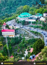 Main road in Mussoorie.