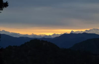 Morning view from mussoorie.