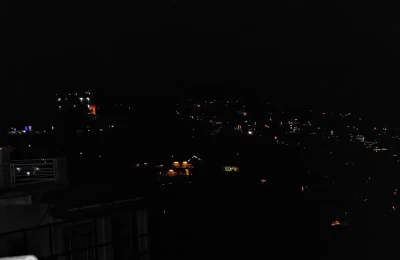 Night view of Mussoorie.