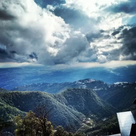 Mystic view of Dehradun Valley from Landour Cantt, Mussoorie.