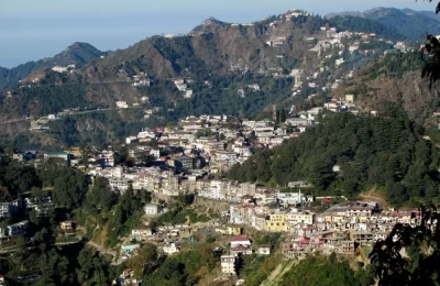 Mussoorie Bazaar from Landour