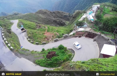 Roads near Suwakholi near Mussoorie, during Monsoon